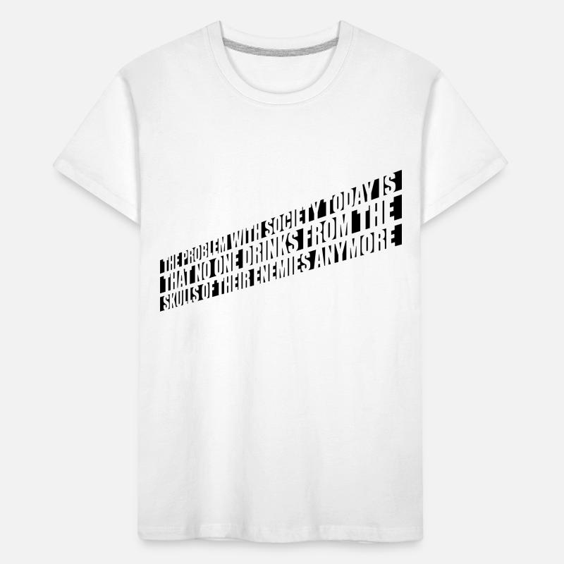 drinks from enemies skulls Kids' Premium Organic T-Shirt