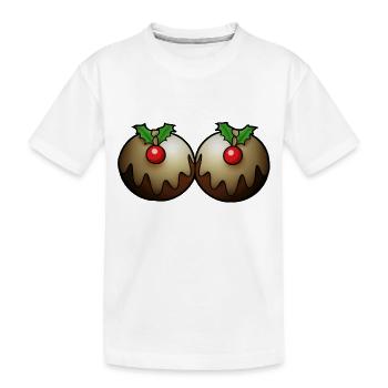 gâteau de Noel - T-shirt bio Premium Enfant - blanc - Devant