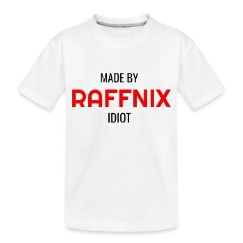 RAFFNIX - Kinder Premium Bio T-Shirt - Weiß - Vorne