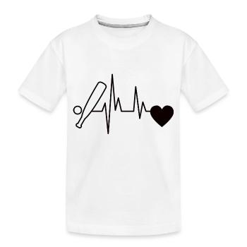 Joueur de baseball Baseball Amateurs de baseball Dicton - T-shirt bio Premium Enfant - blanc - Devant