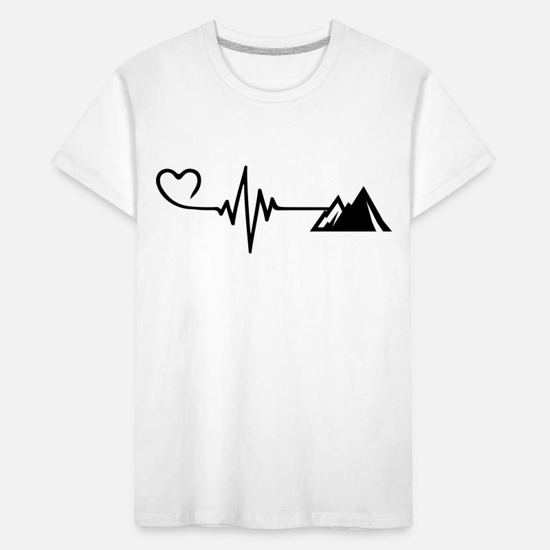 Mountains Puls Love Kinder Premium Bio T-Shirt