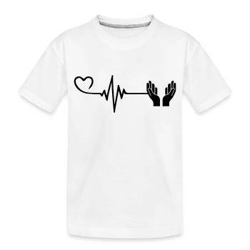 Faith Pulse Heart Love - T-shirt bio Premium Enfant - blanc - Devant