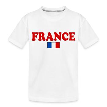 France - T-shirt bio Premium Enfant - blanc - Devant