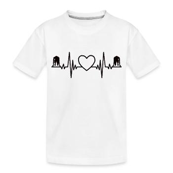 Jogger cardio training race fit jogging running - T-shirt bio Premium Enfant - blanc - Devant