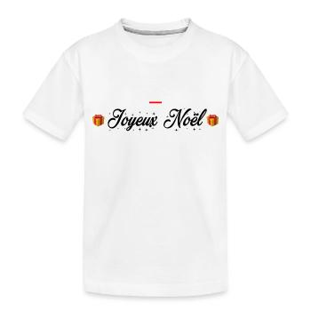 Joyeux Noël - T-shirt bio Premium Enfant - blanc - Devant