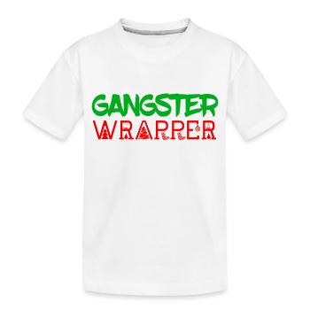Gangster Wrapper - Kinder Premium Bio T-Shirt - Weiß - Vorne