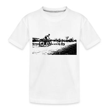 MTB MTB bike BMX - Kinder Premium Bio T-Shirt - Weiß - Vorne