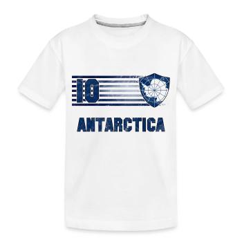 Équipe de football de l’Antarctique - T-shirt bio Premium Enfant - blanc - Devant
