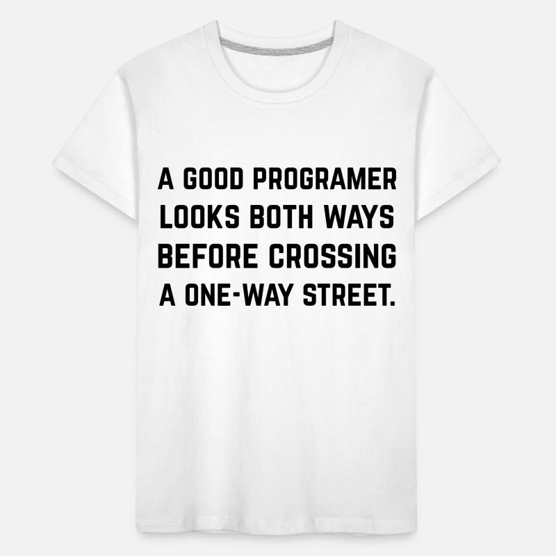 Un bon programmeur regarde des 2 côtés T-shirt bio Premium Enfant