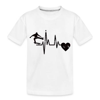Skateboard Skateboarding Skaten Longboard Skater - T-shirt bio Premium Enfant - blanc - Devant