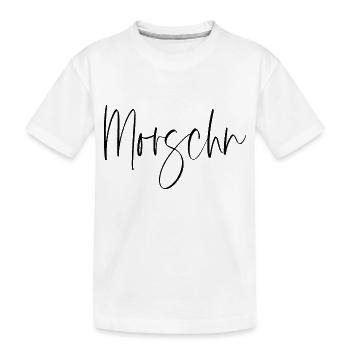 Sächsisch Morschn! Guten Morgen! - Kinder Premium Bio T-Shirt - Weiß - Vorne