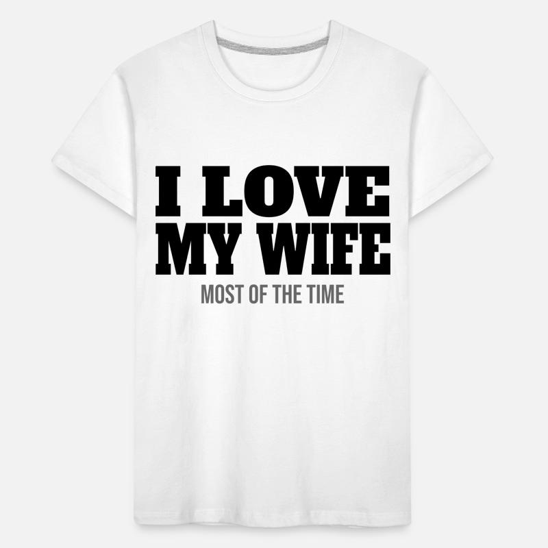 Ehepaar Ehe Frauen Ehemann Ehefrau Hochzeit Männer Kinder Premium Bio T-Shirt