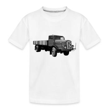 H6 Truck IFA Werdau DDR Oldtimer Ostalgie - T-shirt bio Premium Enfant - blanc - Devant