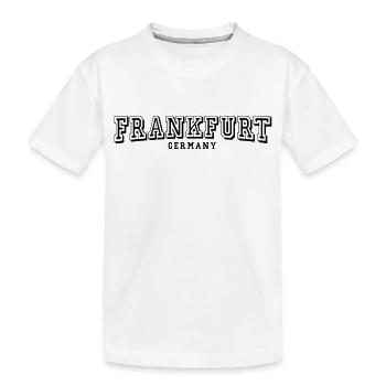 Frankfurt - Kinder Premium Bio T-Shirt - Weiß - Vorne