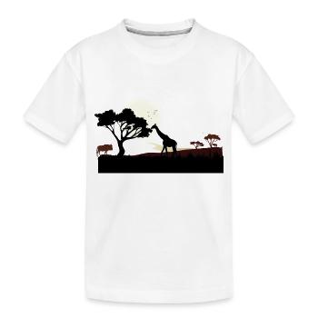 Safari Zoo Animals Wildlife - Kinder Premium Bio T-Shirt - Weiß - Vorne
