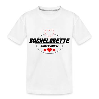 Enterrement de vie de jeune fille - T-shirt bio Premium Enfant - blanc - Devant
