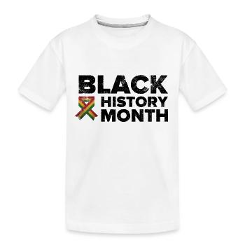 Black History Month - Kinder Premium Bio T-Shirt - Weiß - Vorne