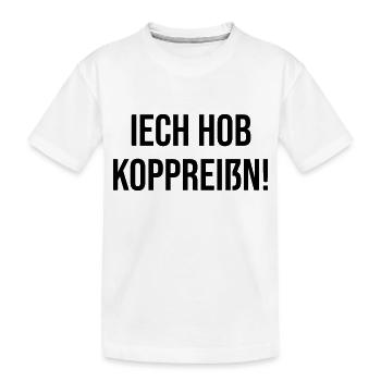 Erzgebirge ich habe Kopfschmerzen - Kinder Premium Bio T-Shirt - Weiß - Vorne