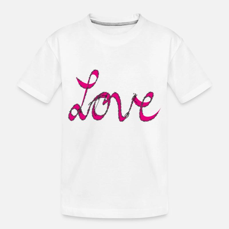 liebe - Kinder Premium Bio T-Shirt - Weiß