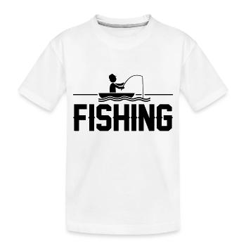 Pêche 1 - T-shirt bio Premium Enfant - blanc - Devant