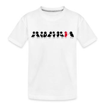 Corbeaux à oiseaux - T-shirt bio Premium Enfant - blanc - Devant