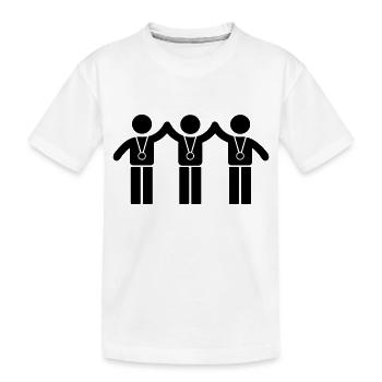 Teamwork - Kinder Premium Bio T-Shirt - Weiß - Vorne