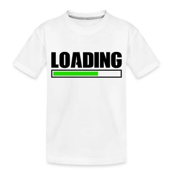 Loading - Kids' Premium Organic T-Shirt - white - Front