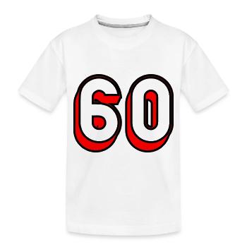 60 YEARS. 60TH ANNIVERSARY. BIRTHDAY 60 YEARS. 60 - Kids' Premium Organic T-Shirt - white - Front