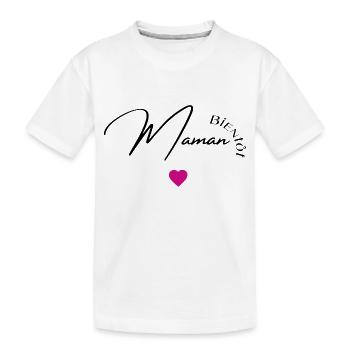 Bientôt maman - T-shirt bio Premium Enfant - blanc - Devant