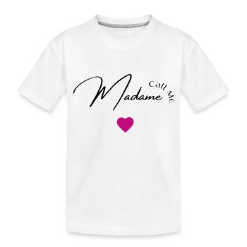 Call me madame - T-shirt bio Premium Enfant - blanc - Devant