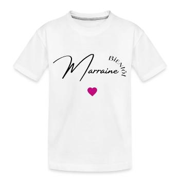 bientôt marraine - T-shirt bio Premium Enfant - blanc - Devant