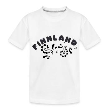 Finlande - T-shirt bio Premium Enfant - blanc - Devant
