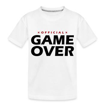 Citation Game Over - T-shirt bio Premium Enfant - blanc - Devant