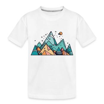 Montagne - T-shirt bio Premium Enfant - blanc - Devant