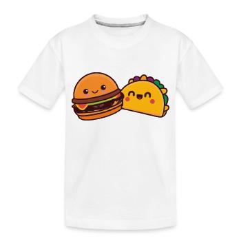 burger et Döner - T-shirt bio Premium Enfant - blanc - Devant