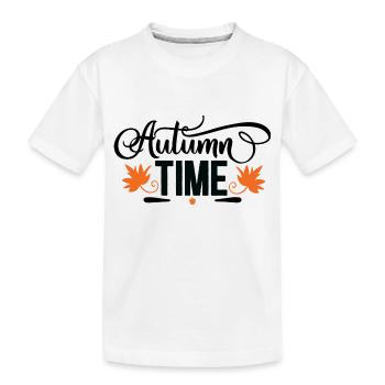 Heure d’automne - T-shirt bio Premium Enfant - blanc - Devant