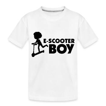 E-Scooter Roller Scooter - T-shirt bio Premium Enfant - blanc - Devant