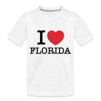 I Love Florida | I Heart Florida | Florida - Kids' Premium Organic T-Shirt - white - Front