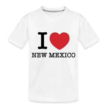 J’aime le Nouveau-Mexique | J’aime le Nouveau-Mexique - T-shirt bio Premium Enfant - blanc - Devant