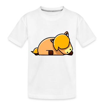 Joli cheval dort - T-shirt bio Premium Enfant - blanc - Devant