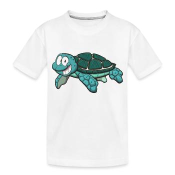 Sea Turtle - Kids' Premium Organic T-Shirt - white - Front