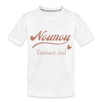Nounou vraiment cool - T-shirt bio Premium Enfant - blanc - Devant