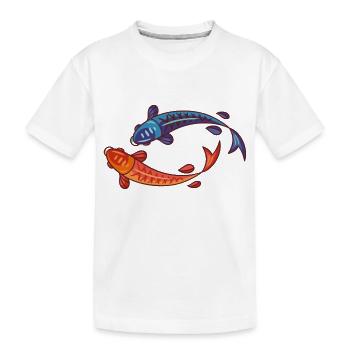 Meerestiere - Kinder Premium Bio T-Shirt - Weiß - Vorne