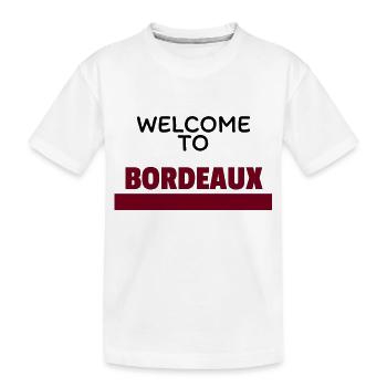 bienvenue a bordeaux - T-shirt bio Premium Enfant - blanc - Devant