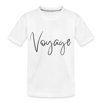 Voyage Inspirational Travel Design - T-shirt bio Premium Enfant - blanc - Devant