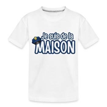 je suis de la maison - T-shirt bio Premium Enfant - blanc - Devant