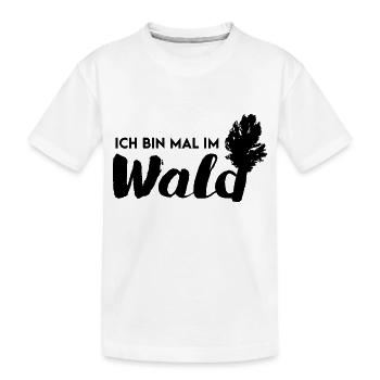 Im Wald - Kinder Premium Bio T-Shirt - Weiß - Vorne