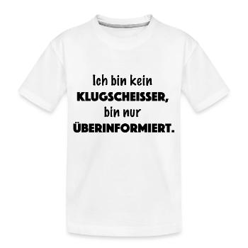 Ich bin kein Klugscheißer - Kinder Premium Bio T-Shirt - Weiß - Vorne