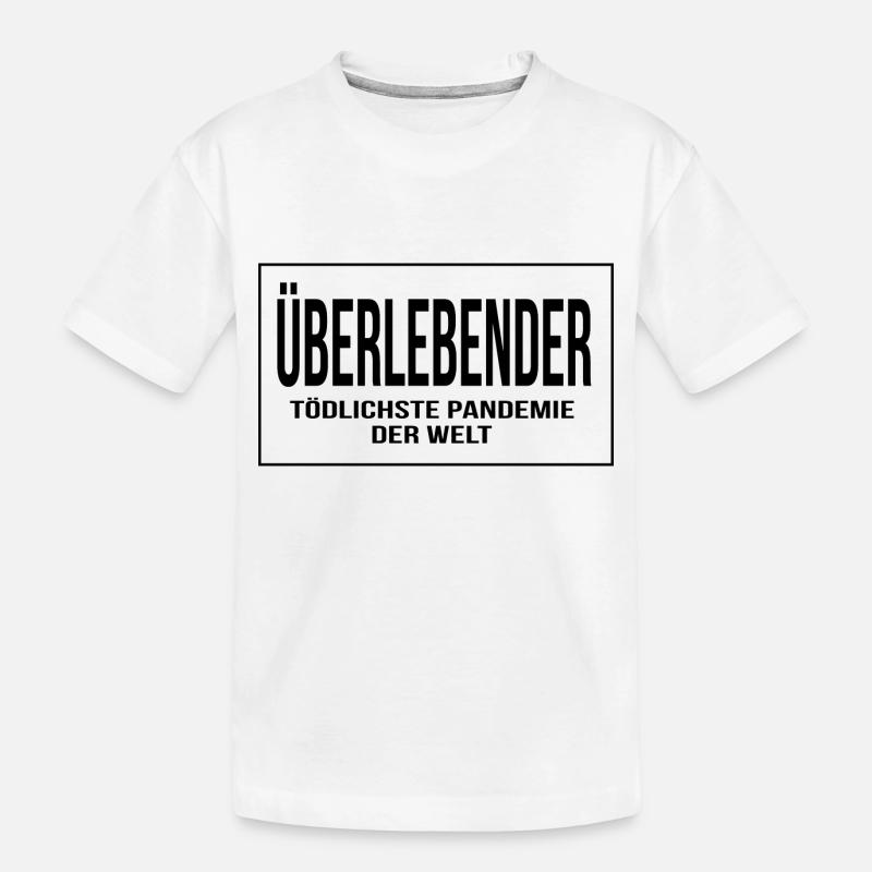 Pandemie Überlebender - Kinder Premium Bio T-Shirt - Weiß
