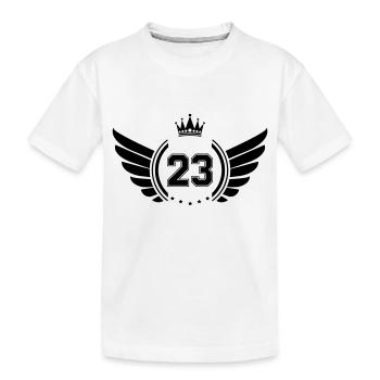 Armoiries 23 - T-shirt bio Premium Enfant - blanc - Devant